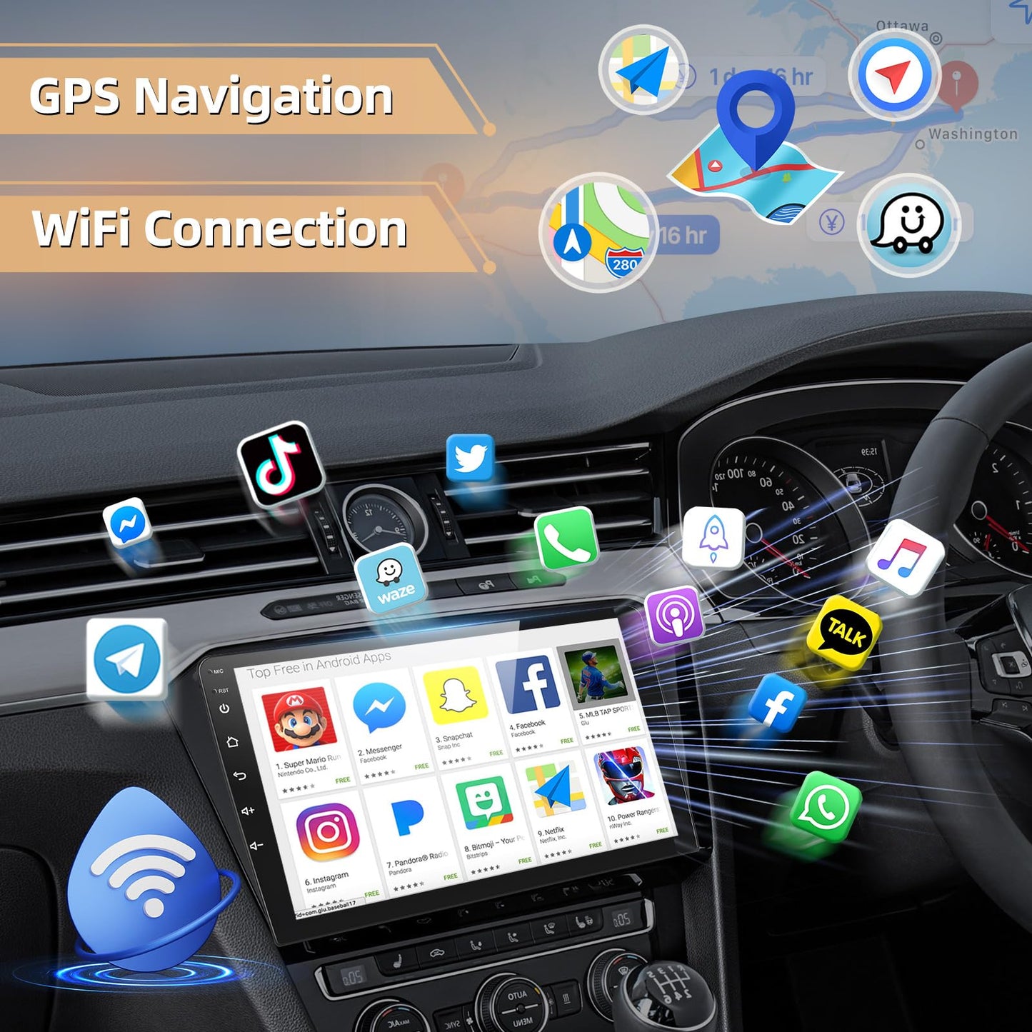 Android 13 Car Stereo for Chevrolet Aveo T250 (2009–2017) – 9" Touchscreen with Wireless CarPlay, Android Auto, 2+32GB, AHD Backup Camera & Microphone