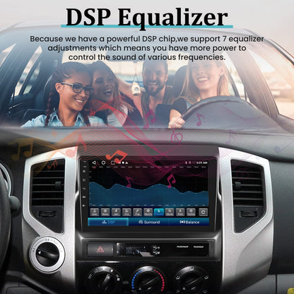 Android 13 Car Stereo for 2005–2013 Toyota Tacoma – 9" Touchscreen with Wireless CarPlay, Android Auto, 2+32GB, AHD Backup Camera & Microphone
