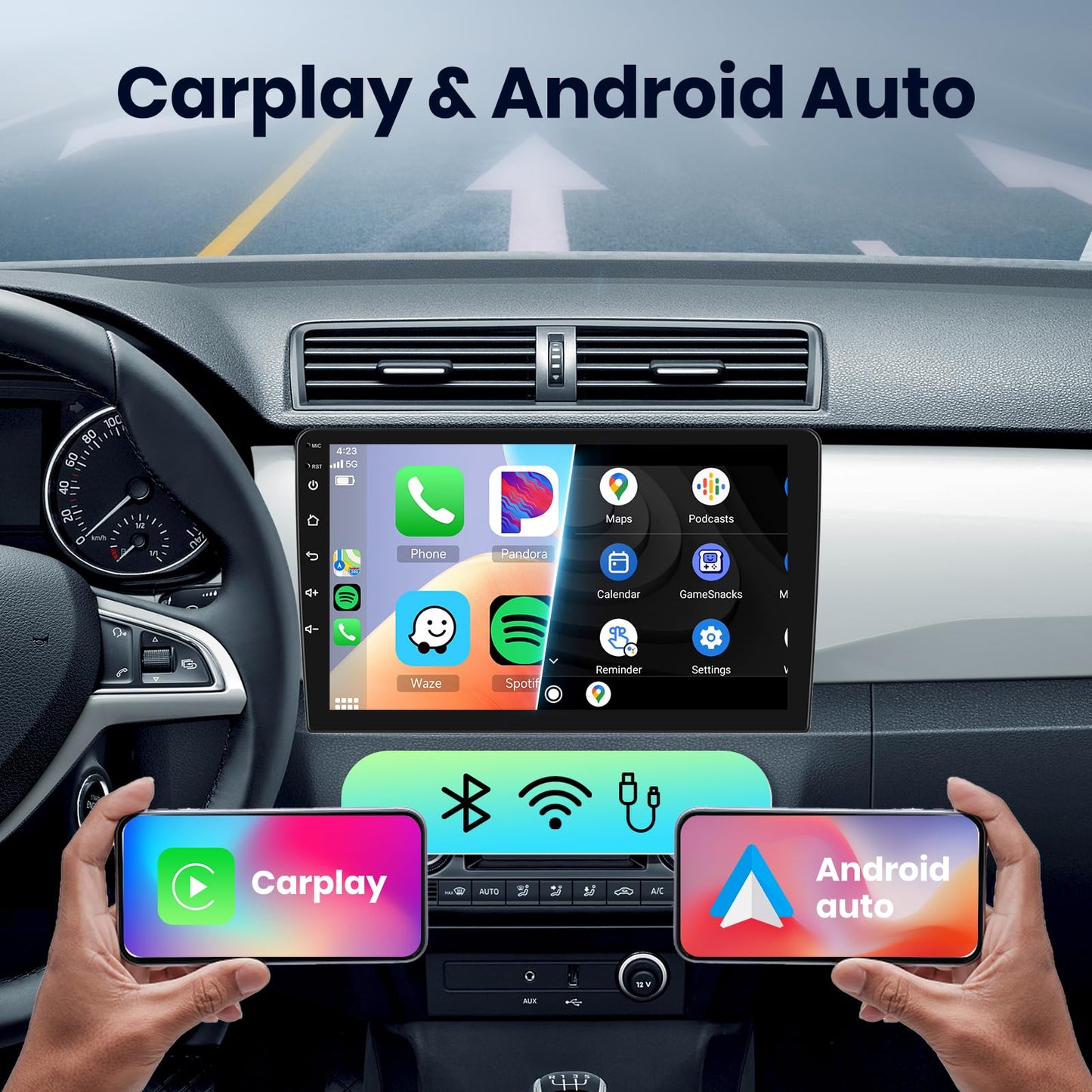 10.1" Android 13 Car Stereo for Chevy Express Van 2008–2011 – Wireless CarPlay, Android Auto, GPS Navigation, AHD Camera, 2+32GB