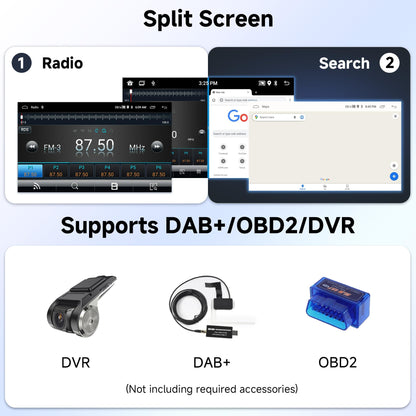 Android 13 Car Stereo for Ford Transit (Universal Model) – 7" Touchscreen with Built-in Wireless CarPlay & Android Auto, 4+64GB, AHD Rear Camera & Microphone