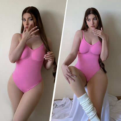 Women's Shapewear Bodysuit Tummy Control Body Shaper Seamless Sculpting Snatched Waist Body Suit