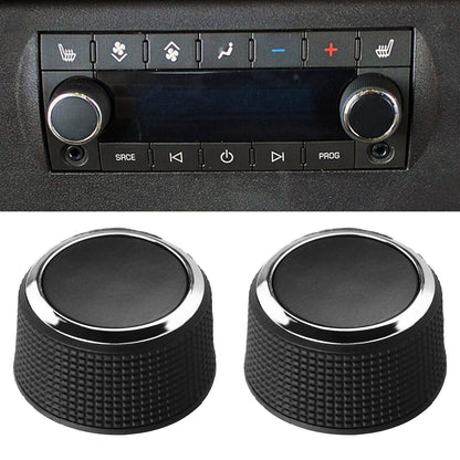 2PCS Rear Audio Control Knobs Compatible with Escalade, Enclave, Tahoe, Chevrolet, GMC - Part# 22912547