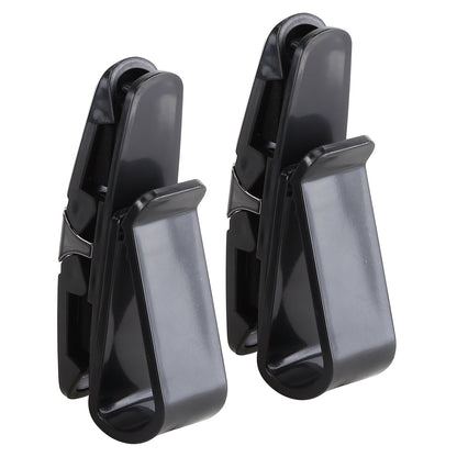 2 Pack Car Sun Visor Glasses Holders, Sunglasses Eyeglasses Mount with Ticket Card Clip – Black