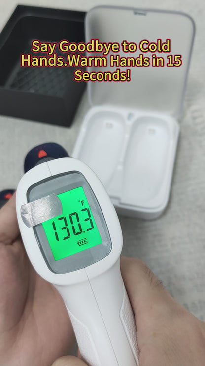 Intelligente KI-Handwärmer im 2er-Pack mit Ladeetui – Taschenwärmer, 3 Heizstufen, schnelles Aufheizen, luxuriöses Geschenk für Winter, Reisen & Outdoor-Aktivitäten, tragbares Weihnachtsgeschenk