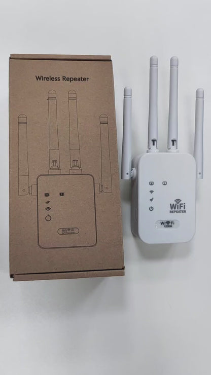 WLAN-Repeater mit 1200 Mbit/s – Drahtloser Signalverstärker – Einfache Einrichtung für Zuhause, Büro, Klassenzimmer – Starke Signalreichweite – Gaming-Ausrüstung
